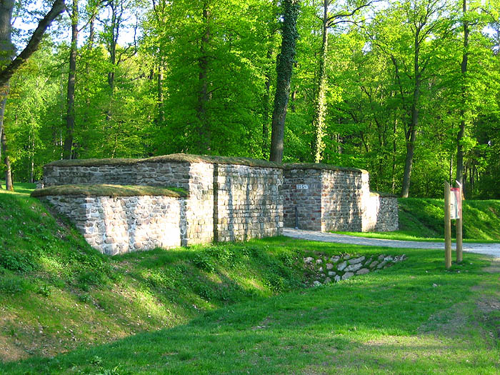 Mauerreste Römerlager Kapersburg 